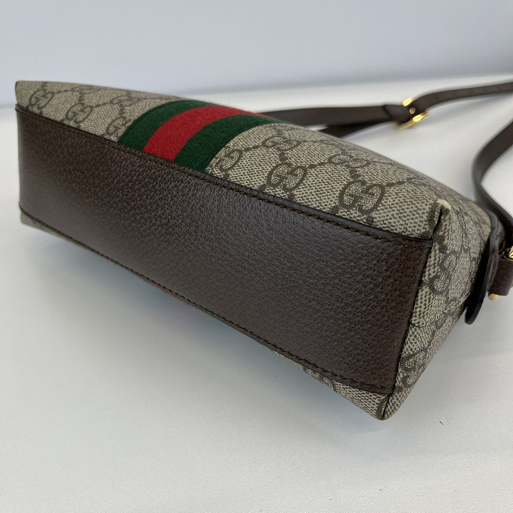 GUCCI Ophidia GG Shoulder Bag Canvas Beige - Picture 4 of 6